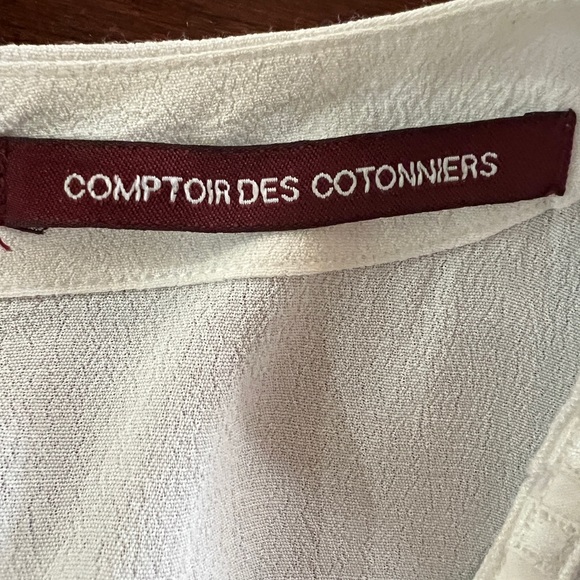 Comptoir de Cotonniers white embroidered top, sleeveless, euro 38/us4, EUC - Picture 8 of 9